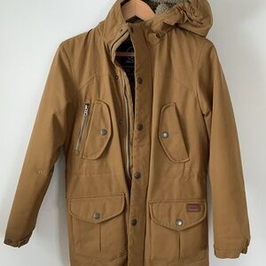 Volcom boy's Brown Hooded Jacket